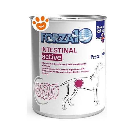 Forza10 Dog Intestinal Active Pesce - Lattina 390 Gr - Cibo Umido Cani
