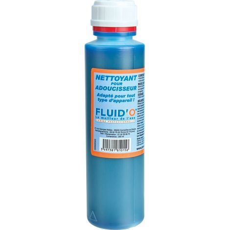 Solution nettoyante pour adoucisseur d'eau – 2 flacons de 250ml – Nettoyage régulier pour modèles 22 litres – Élimine les dépôts de calcaire – Fluid'O