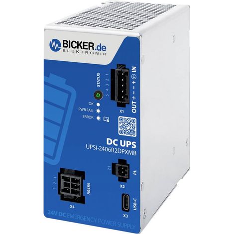 Bicker Elektronik UPSI-2406R2DP2MB Onduleur (ASI) industriel - Installation (rail DIN)
