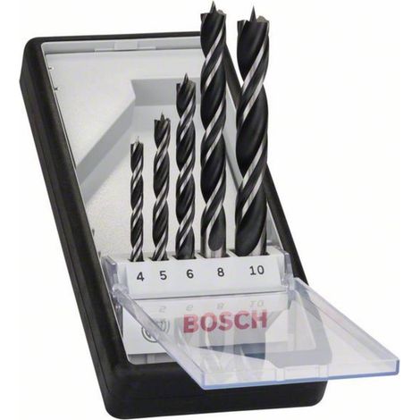 Kit punte a spirale da legno 5 parti Bosch Accessories 2607010527 Alberino cilindrico 1 KIT