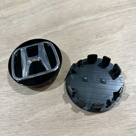Cache moyeu de roue pour Honda Accord Civic CR-V HR-V Odyssey Fit, enjoliveur central de jante logo noir 62 mm, lot de 4 pièces pour personnalisation automobile (1/3)