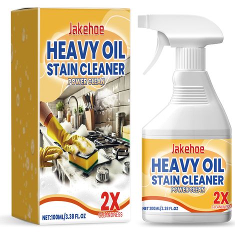 JAKEHOE Spray nettoyant graisse pour cuisine - Détachant huileux puissant, nettoie les hottes, les plaques de cuisson et les ustensiles de cuisine (100 ml) (1/5)