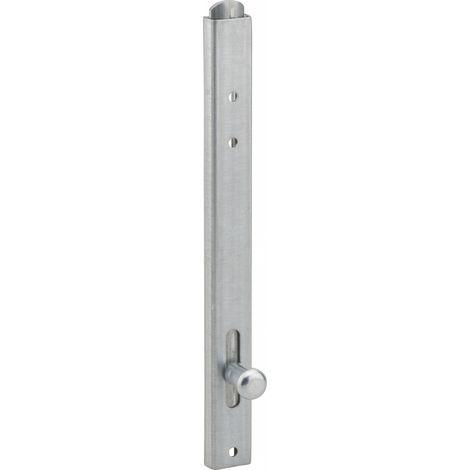 Thirard – Verrou vertical à visser 200mm – Pêne plat coulissant en acier zingué – Résistant à la corrosion pour portails extérieurs