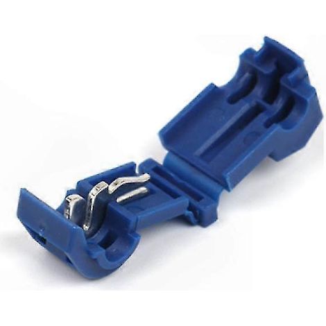 Connecteur rapide en T 4 pièces pour fil périmétrique, bornes de câble avec fermeture à clip pratique pour fixation en boucle et connexions de dérivation (1/4)