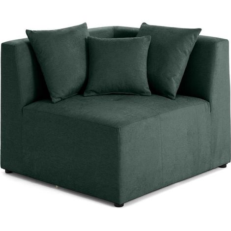 Amalfi - module d'angle réversible - en tissu - vert (1/5)