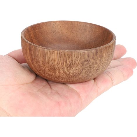 Petit bol en bois alimentaire multifonction pour cuisine, idéal pour sauce et dégustation japonaise. (1/5)