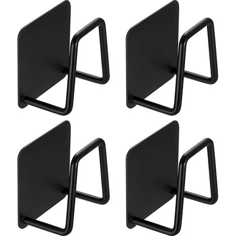4 Pièces Porte-éponge Cuisine, Porte-éponge Lavabo, Porte-Serviette, Organisateur de Lavabo à Suspendre, Porte-éponge en Acier Inoxydable Auto-adhésif pour Salle de Bain et Cuisine (1/5)