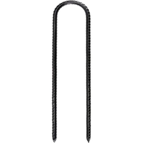 4 Pièces Piquets de Sol en Forme de U,Piquet ancrage de Tente 30 cm,Piquets de Trampoline,Ancrage Trampoline pour la sécurisation de clôtures,auvents,Camping