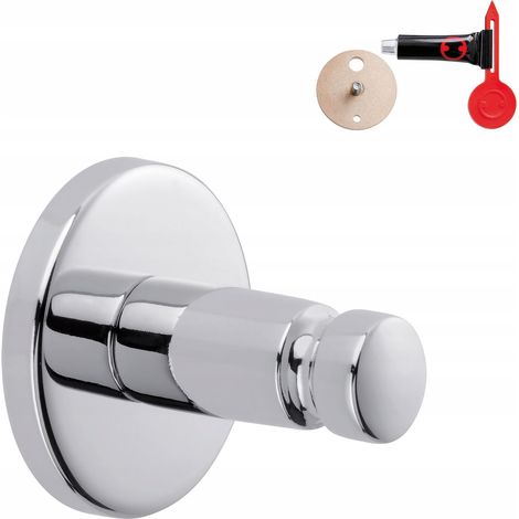 Gancio per Asciugamani Tesa Smooz Adesivo Cromo 37mm (1/5)