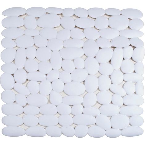 Tapis antidérapant blanc pour douche, Marathon