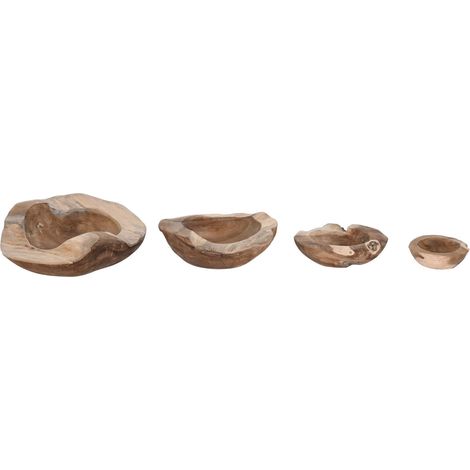 Centro Mesa Set 4 Teca 50X50X12 Natural Natural (1/4)