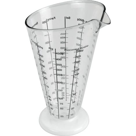 Metaltex Verre doseur transparent 0,5 L plastique durable (1/2)