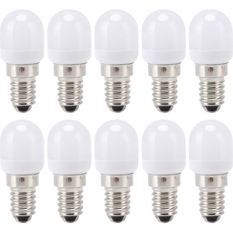 E14 LED bulb in stainless steel, 1.5W, 220V, for chandeliers, ceiling lights, cabinets, wall and table lamps, 10 pieces (1/5)