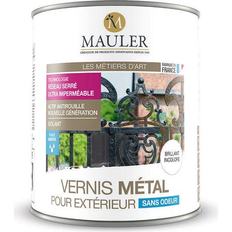 Vernis métal satiné 1L – Incolore non jaunissant – Protection longue durée pour métaux – Anti-UV et agents antirouille – 1919 By Mauler (1/4)