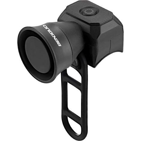 Sonnette de vélo, klaxon électrique rechargeable par USB, 5 modes sonores, 120 dB, étanche IPX4, pour vélos d'enfants, VTT, vélos de course, trottinettes (noir) (1/5)