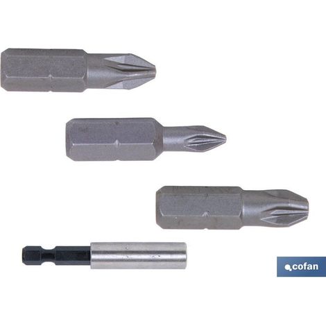 Assortimento Inserti 1/4 Pz-1-2-3x25 + Adattatore (1/2)