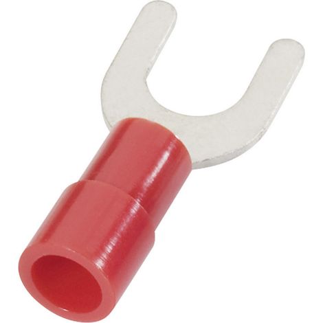 Cimco 180118 Cosse à fourche 0.10 mm² 0.40 mm² Ø du trou=3.3 mm partiellement isolé jaune 1 pc(s)