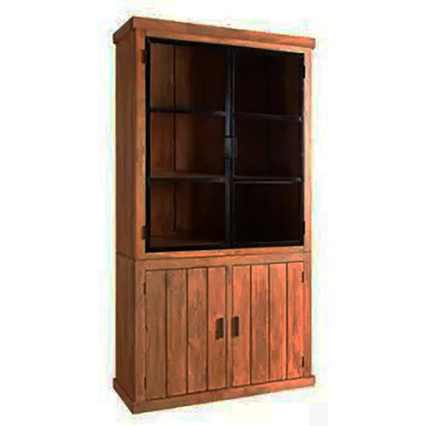 Vitrine 2+2 portes manguier massif Ruv (1/5)