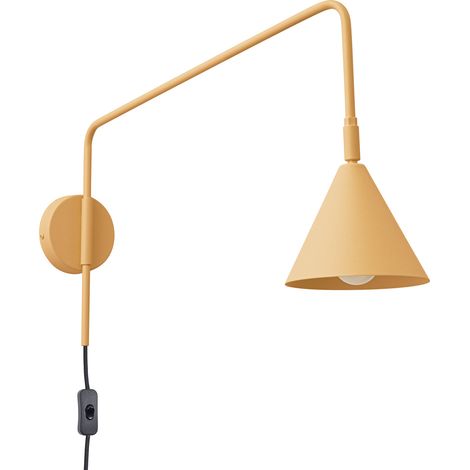 Lámpara de pared Nox oro/negro acero 1xE14  14cm Sollux (1/2)