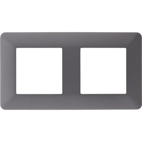 Double plaque de finition Artezo - titanium - Zenitech