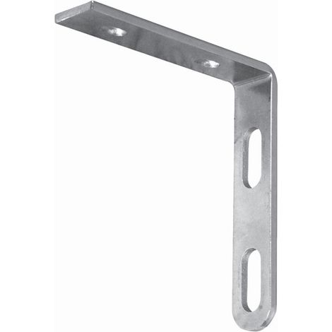 Patte de fixation d'angle pour olives de guidage de Ø30 à 40mm - Avec trous oblongs pour réglage - À visser - DECO FER FORGE