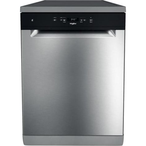 Whirlpool – Lave-vaisselle 60 cm 14 couverts – Classe énergétique D – 9.5L par cycle – 8 programmes – Départ différé – WFC3C34X