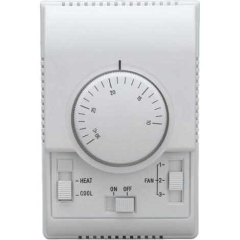 Pair - Thermostat mécanique pour climatisation centrale 110-220V – Installation intégrée – Longue durée de vie – Commutateur de mode chaud/froid (1/5)
