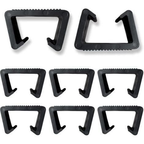8 Pieces Furniture Clips Rattan Furniture Clips Patio Furniture Clamps Wicker Plastic Furniture Clamps Clip Connector Fixing Clips for Rattan Garden Furniture (1/5)