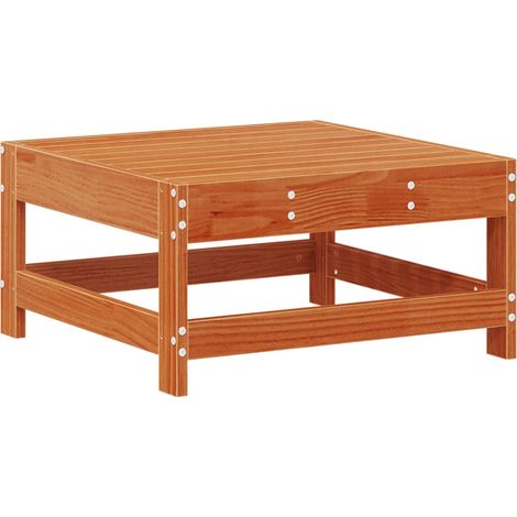 Gartenfußstütze Massives Kiefernholz Wachsbraun 62 x 62 x 32 cm vidaXL
