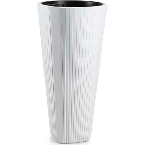 Maceta Mora, alta, blanca, 39 x 81 cm (1/5)