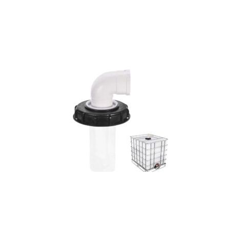 90°-IBC-Tankdeckel mit waschbarem Nylonfilter für 1000-Liter-IBC-Regenwassertanks, IBC-Deckelfilter, IBC-Tankzubehör, 165 m Nylon-Regenwasserfilter – Crezuo (1/4)