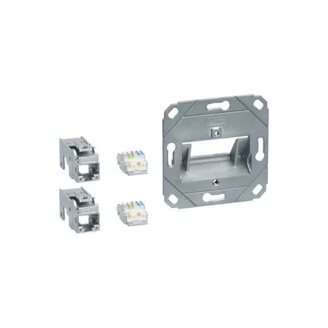 Tehalit Anschluss Modul 2x RJ45 Cat.6a GMKSRJ45C6A2 (1/2)