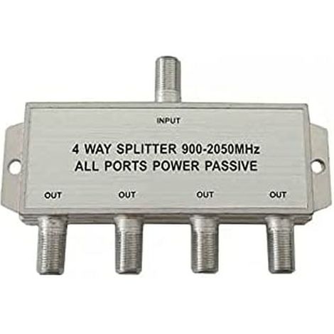 Separatore SAT 4 vie 900-2050 MHz solo parabola a scomparsa (1/2)