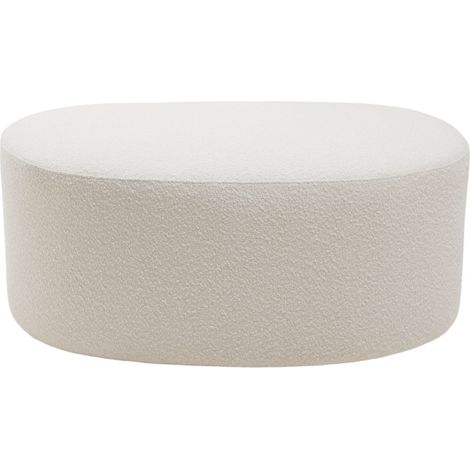 Pouf en Revêtement bouclette à l'aspect laineux JULIKA (1/4)