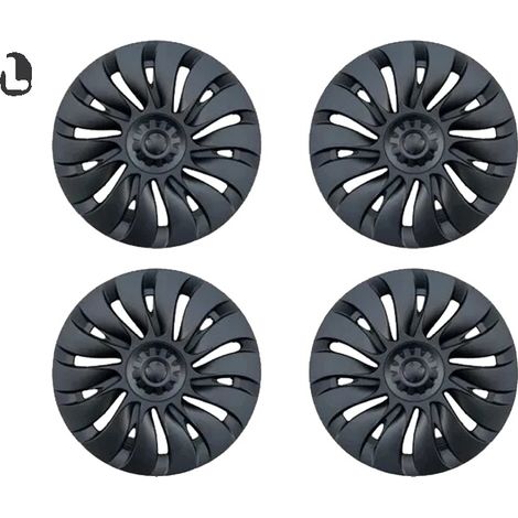 Couvre-roues, matériau ABS durable, installation facile par encliquetage, Style Tempête, Tesla-b, Modèle Y-b, 19Inch 2020-2024-b (1/2)
