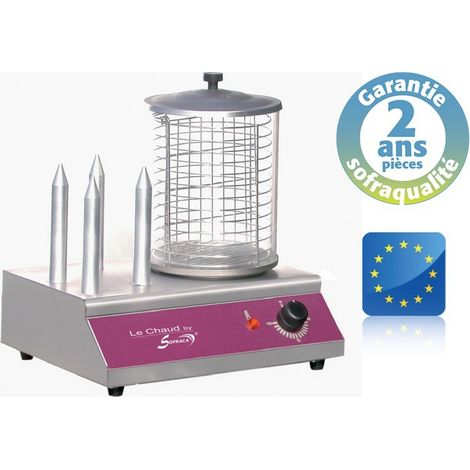 Appareil à Hot Dog - Chauffe-Saucisses - 4 Plots - Sofraca