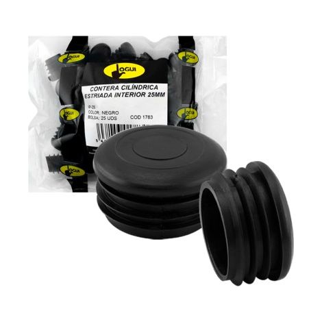 Schwarzes rundes Innenende – 14 mm – 100 Einheiten (1/5)
