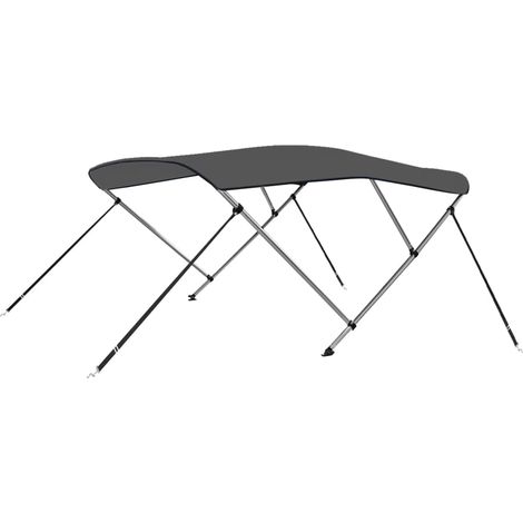 3 Bow Bimini Top Anthracite 183x160x137 cm vidaXL