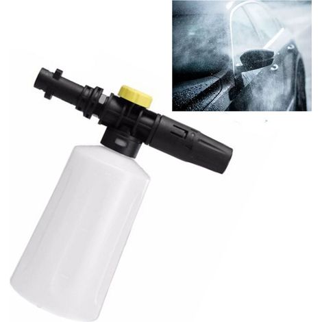 Flacon pulvérisateur de mousse de 750 ml en plastique haute pression, graduation transparente réglable, pour le lavage de voiture (1/5)
