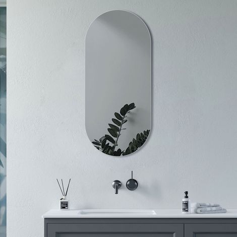 Signature Hugo Oblong Bathroom Mirror 800mm H x 400mm W (1/4)