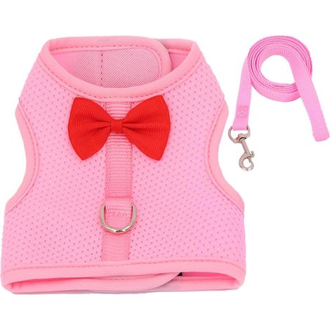 1 Ensemble Harnais,Laisse,Petit Animal,Maille Respirante,Polyester Doux,Boucle Rapide,Extérieur (1/5)