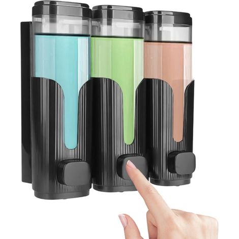 Distributeur de savon mural, à commande manuelle - design fonctionnel.-AquaForge (1/5)