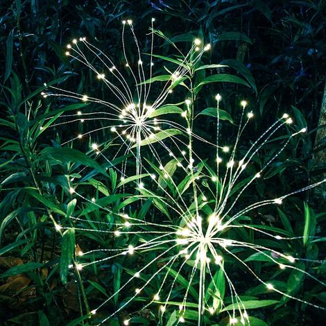 Guirlande Lumineuse Solaire - 120 LED Blanc Chaud - Extérieur Jardin Terrasse Allée - Décoration Fêtes Noël - 2 Pièces (1/5)