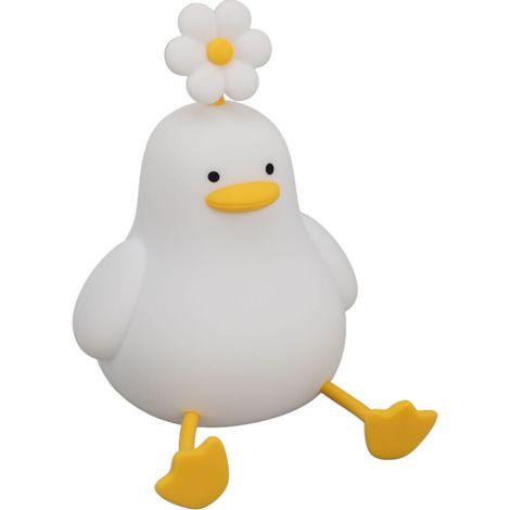 Duck Night Light, Cute Duck Lamp, Silicone Night Light, Rechargeable LED Lamp, Dimmable Animal Bedside Lamp for Bedroom (1/5)