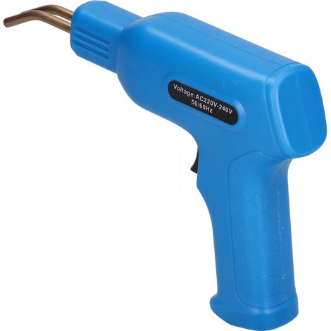 Kit de soudure plastique portatif avec agrafeuse thermique, outil de réparation à main, usage domestique et jardin, bleu, prise UE 220-240V (1/5)
