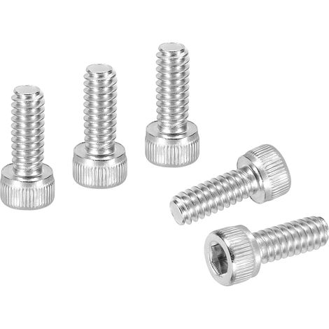 20Pcs Vis À Tête Hexagonale Creuse 10-24 X 1/2" Argent (1/5)