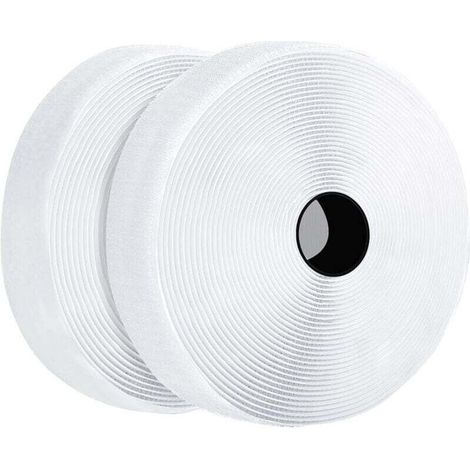25 m Klettband. selbstklebendes Kratzband. Klettbandrolle für Moskitonetze