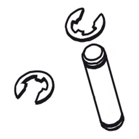 Goupilles + Circlips FAAC 412 (Réf : 00058P2151) pour motorisation (1/3)
