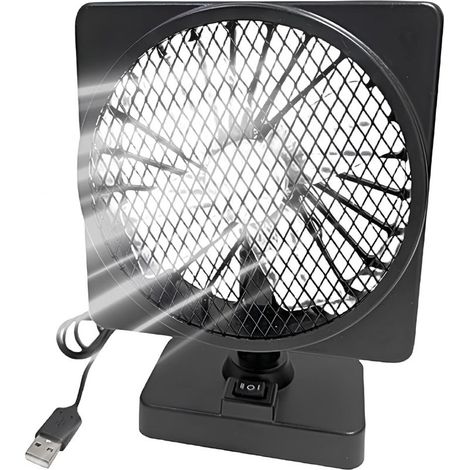 Ventilateur Voiture 12V Rotation 360 Degrés Silencieuse (1/5)