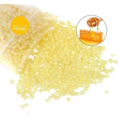 Cire d'épilation, perles de cire dure, sans besoin de strip, Miel 500g (1/2)